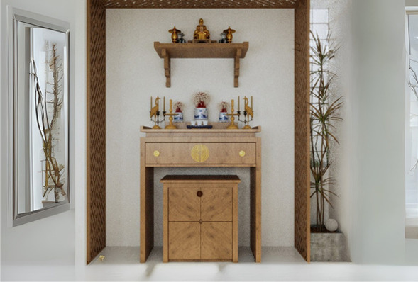 Thiết kế thi công nội thất phòng thờ