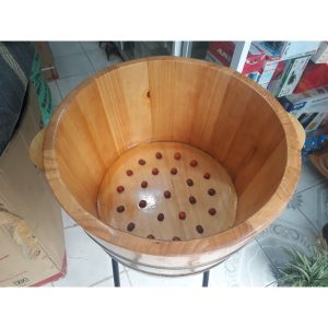 Chậu gỗ ngâm chân có hạt