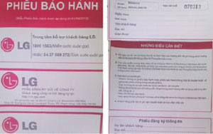 In phiếu bảo hành