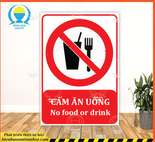 Biển báo cấm ăn uống