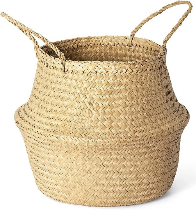 Giỏ cói trồng cây