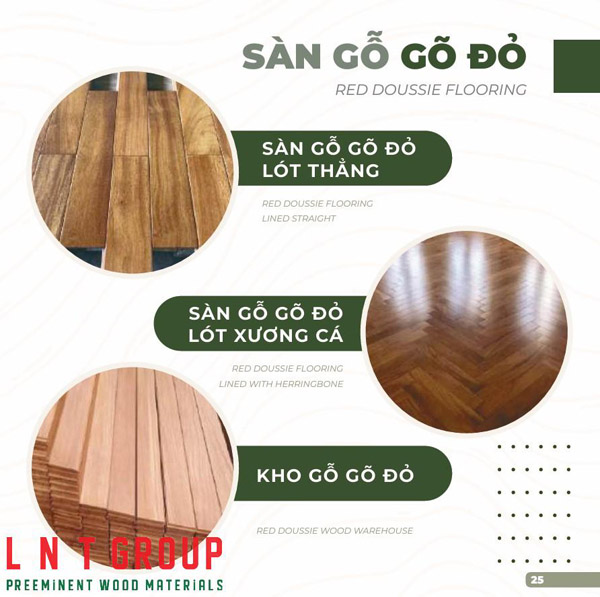 Sàn gỗ gõ đỏ