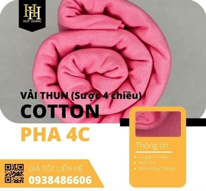 Vải Thun Cotton Sược Pha