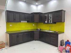 Tủ Bếp Nhôm Kính