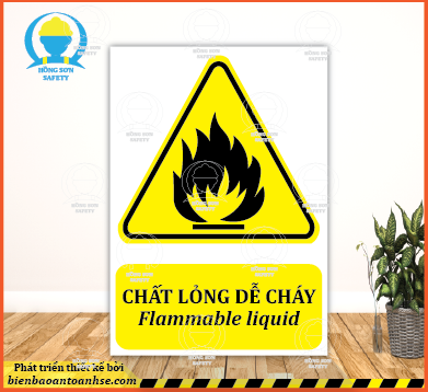 Biển báo chất lỏng dễ cháy