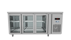 Tủ Bàn Mát 3 Cánh Kính