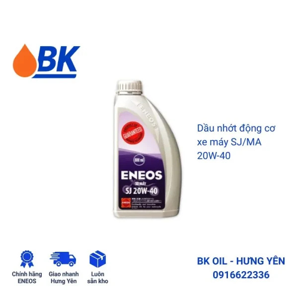 Dầu xe máy Eneos SJ/MA 20W-40