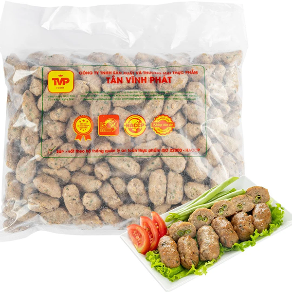 Chả bò cuốn đậu que
