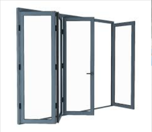 Cửa xếp trượt 4 cánh nhôm xingfa