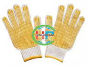 Găng tay sợi phủ hạt nhựa