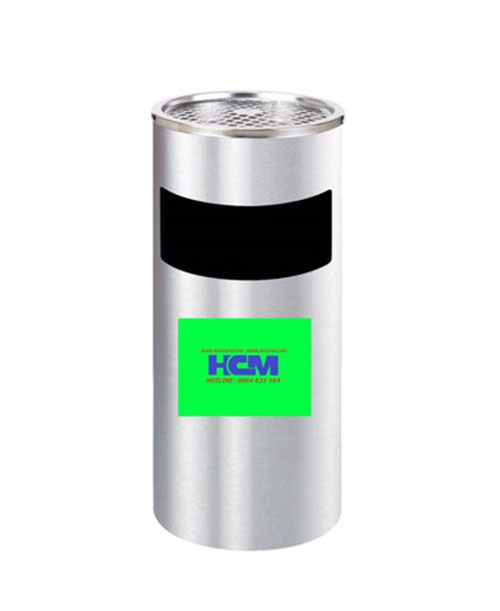 Thùng rác inox gạt tàn thuốc