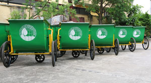 Cho thuê và bán các thiết bị thu chứa rác