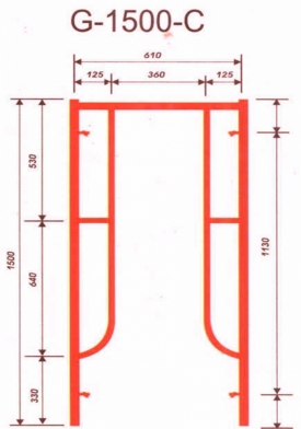 Giàn giáo xây dựng 1.5m