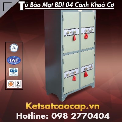 Tủ Bảo Mật BDI 4 Cánh Khóa Cơ